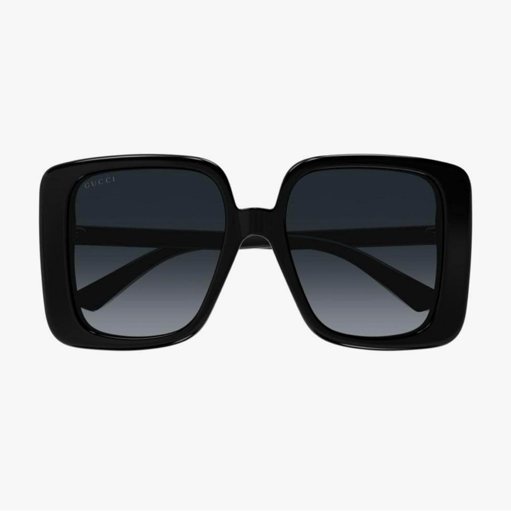 Gucci GG1314S  Sunglasses, Black/Grey Shaded,
55/19/140, Black/Grey/Gold Logo - Picture 3 of 16